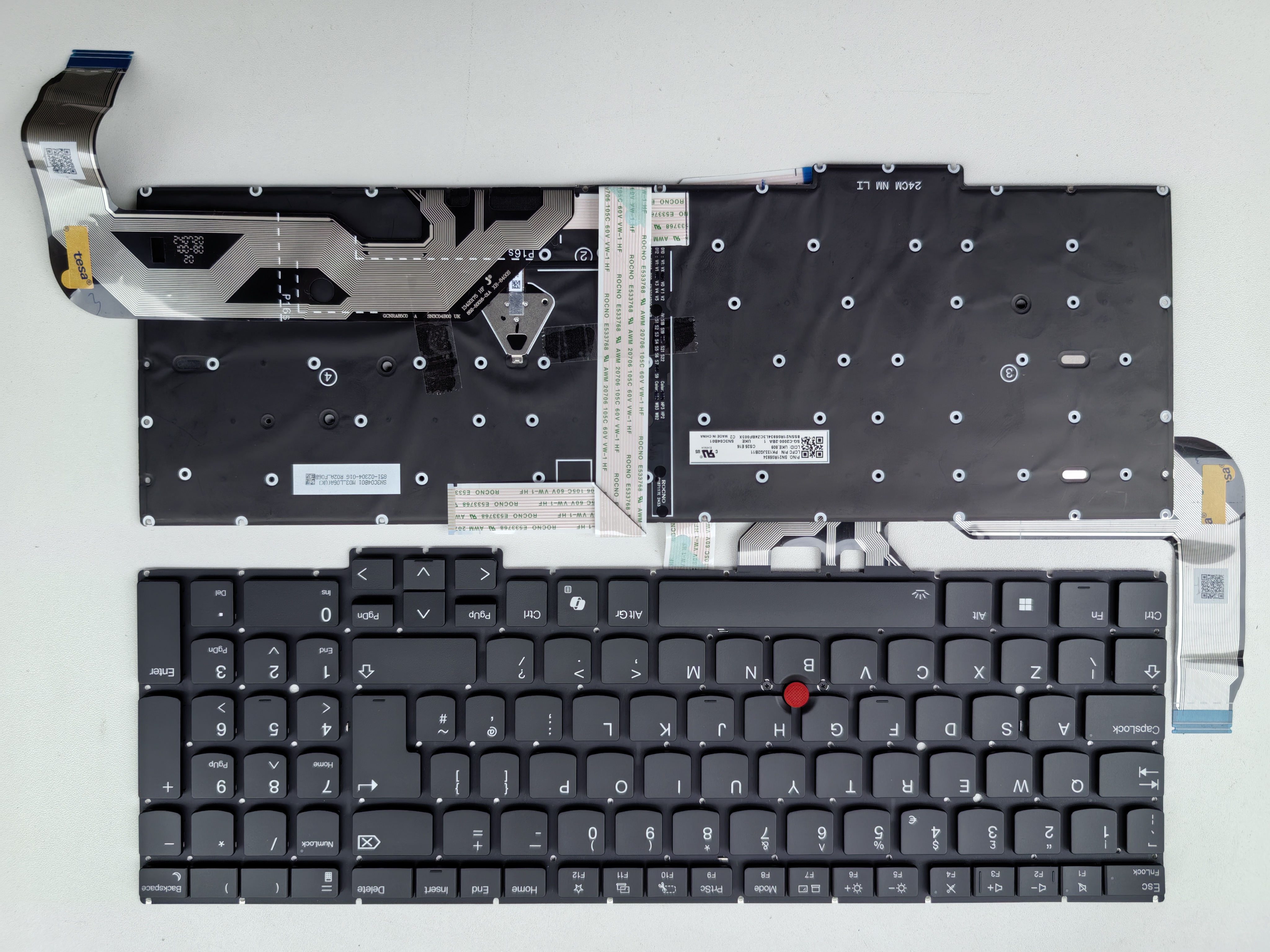 Picture of New Replacement Laptop Keyboard For IBM P16S GEN3 third generation/E16 GEN3 third generation with AI key BLACK With Point Backlit UK Layout